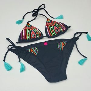 Victoria Secret Embroidered String Bikini